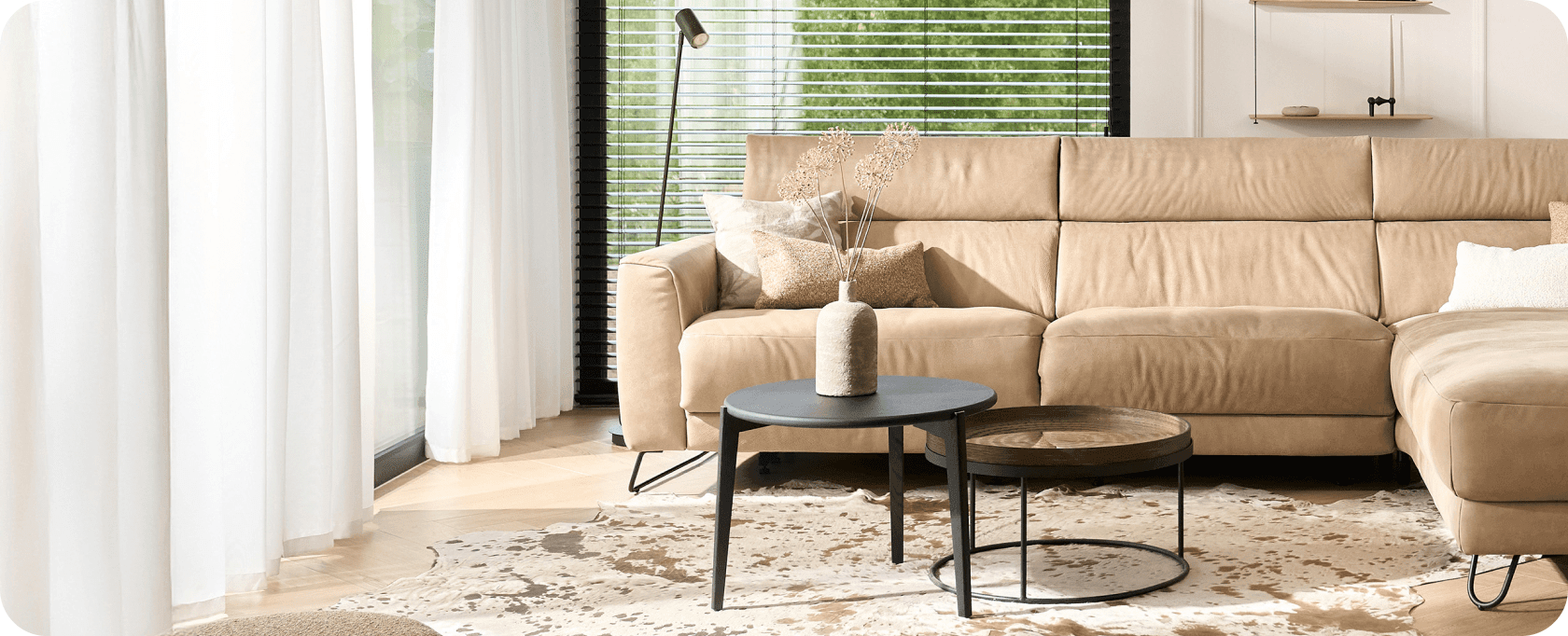 Sedačka Matheo z pravé kůže