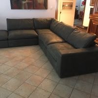 Sedací souprava Lionel v broušené kůži