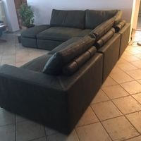 Sedací souprava Lionel v broušené kůži