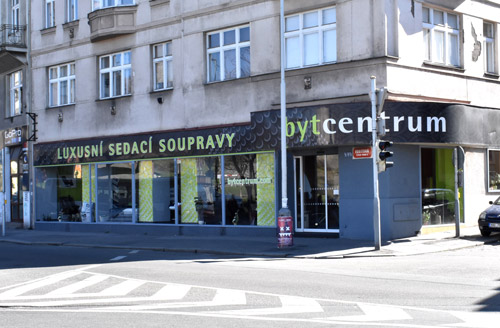 Prodejna Praha - Bytcentrum - luxusní sedací soupravy